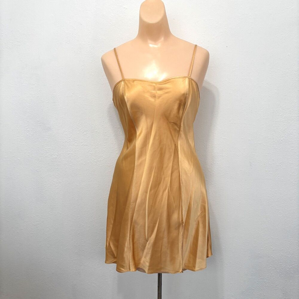 Vintage Y2K Victorias Secret Silk Slip Dress Small Fairy Coquette Ethereal